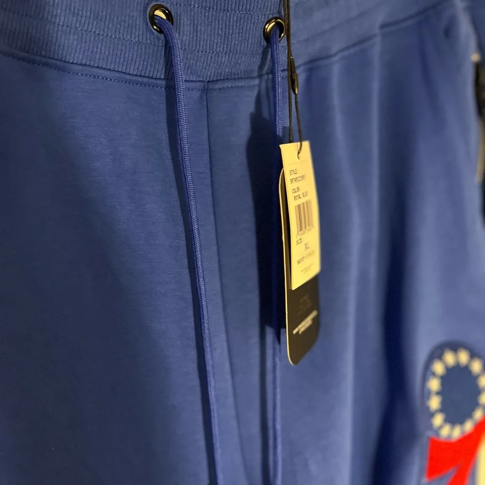 Men's Pro Standard Royal Philadelphia 76ers Chenille Team Jogger Pants! - Picture 5 of 14